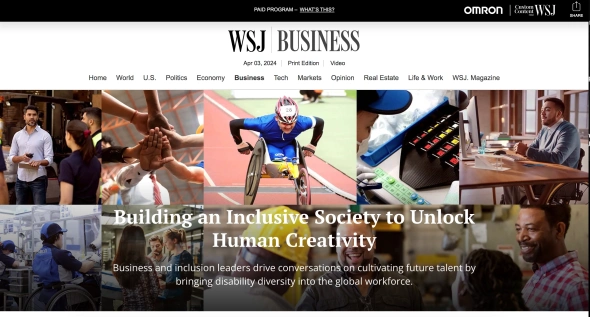 Wall Street Journal – OMRON and Building an Inclusive Society